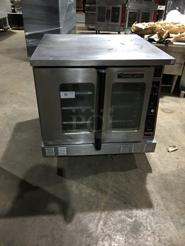Garland Commercial Natural Gas Powered Single Deck Convection Oven! With View Through Doors! All Stainless Steel! Master 200 Series! With Legs! - Image 1 of 10