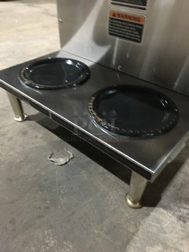 Bunn Commercial Countertop Dual Coffee Brewing Machine! Axiom Series! With 4 Coffee Pot Warming Stations! All Stainless Steel! Model AXIOM2/2TWIN Serial AXTN030506! 120/208/240V! 1Phase! On Legs! - Image 8 of 10