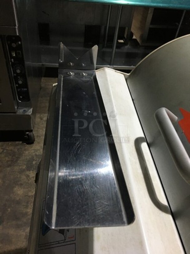 JAC Commercial Floor Style Bread Slicer! With Self Service Frame! Model SLC450/12 Serial 12108097! 110V 1Phase! On Casters! - Image 7 of 10