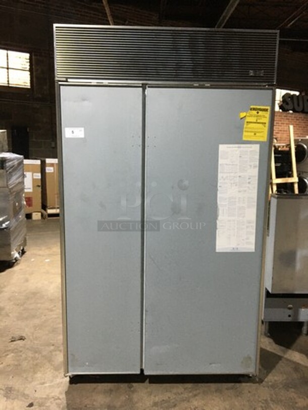 Sub-Zero 2 Door Reach In Side By Side Refrigerator & Freezer! Model 632F Serial M1590321! 