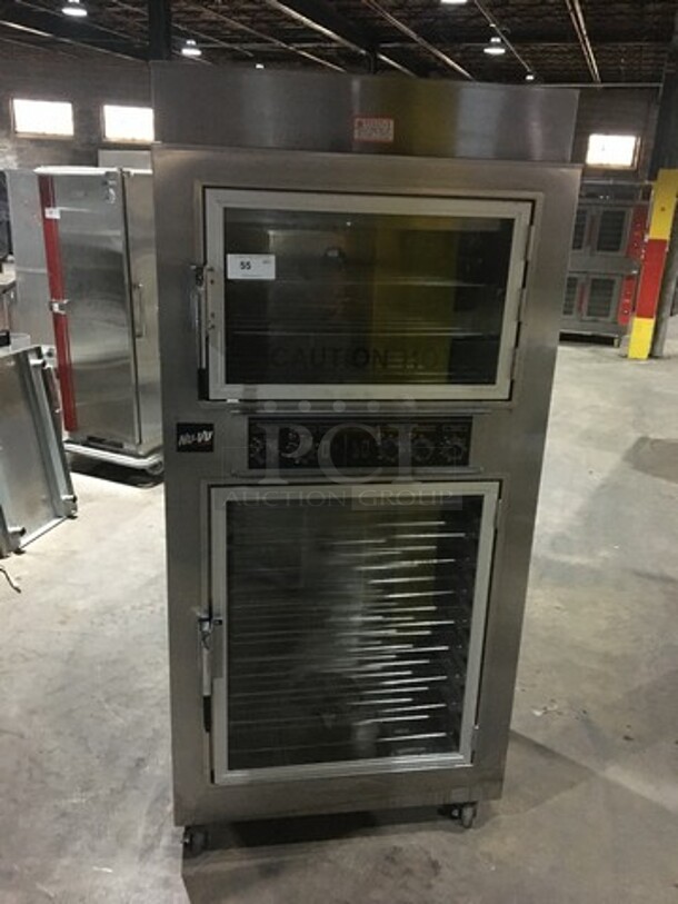 Nuvu Subway Edition Double Deck Convection Oven/Proofer Combo! With View Through Doors! All Stainless Steel! Model SUB123 Serial 389766000705! 208V 3+N Phase! On Commercial Casters! - Image 1 of 11