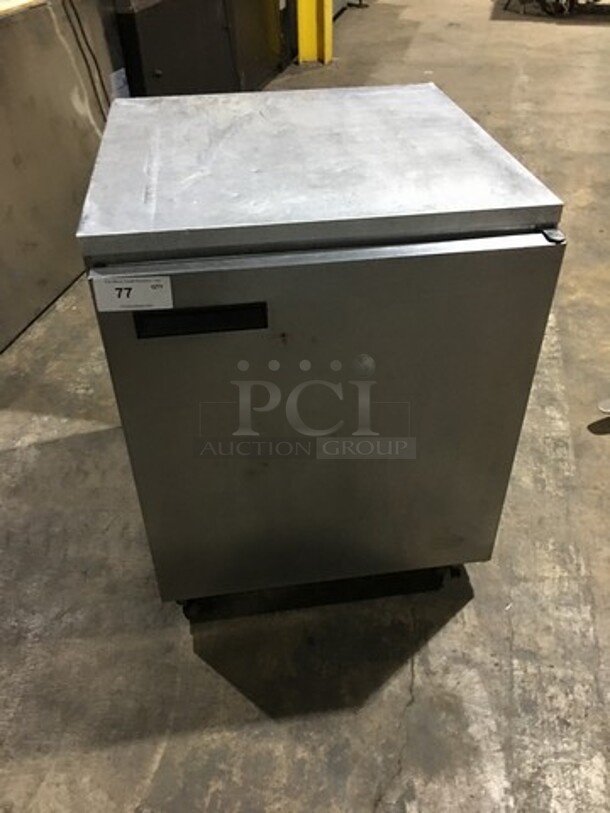 Delfield Commercial Single Door Lowboy/Worktop Cooler! All Stainless Steel! Serial 1405152002438! 115V 1Phase! 