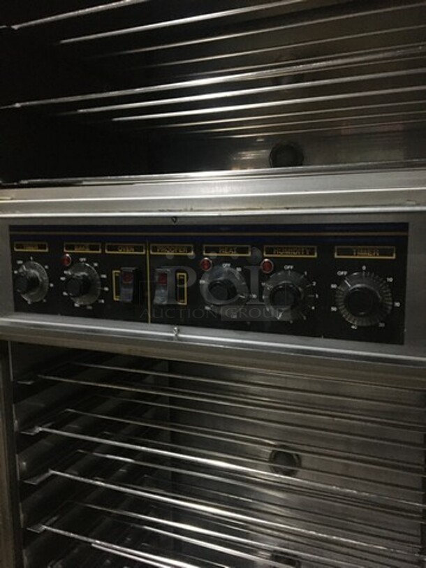Nuvu Subway Edition Double Deck Convection Oven/Proofer Combo! With View Through Doors! All Stainless Steel! Model SUB123 Serial 389766000705! 208V 3+N Phase! On Commercial Casters! - Image 9 of 11
