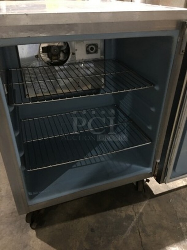 Delfield Commercial Single Door Lowboy/Worktop Cooler! All Stainless Steel! Serial 1405152002438! 115V 1Phase!  - Image 5 of 8