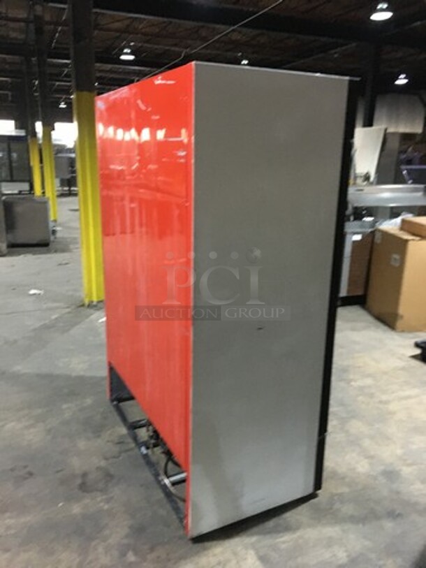 True Commercial 2 Door Reach In Refrigerator Merchandiser! With Poly Coated Racks! Model GDM49 Serial 536496! 115V 1Phase!  - Image 4 of 9
