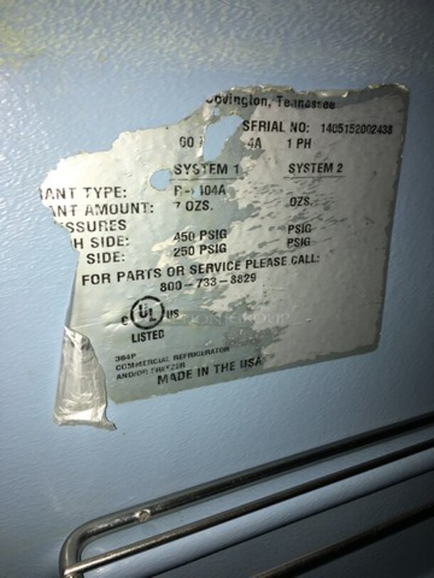 Delfield Commercial Single Door Lowboy/Worktop Cooler! All Stainless Steel! Serial 1405152002438! 115V 1Phase!  - Image 7 of 8