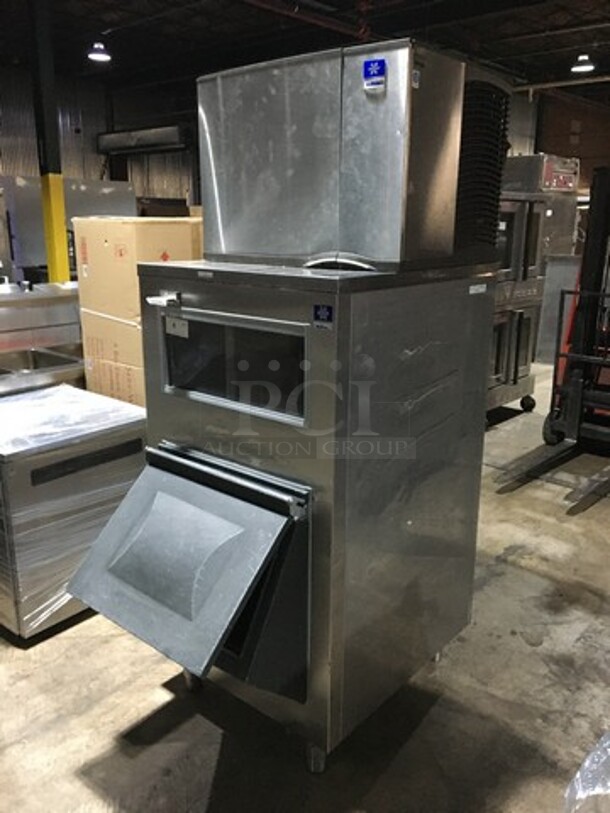 Manitowoc Commercial Ice Making Machine! With Ice Bin! All Stainless Steel Body! Model SY0454A Serial 040865045! 115V 1Phase! On Legs! 2 X Your Bid! Makes One Unit! - Image 8 of 10