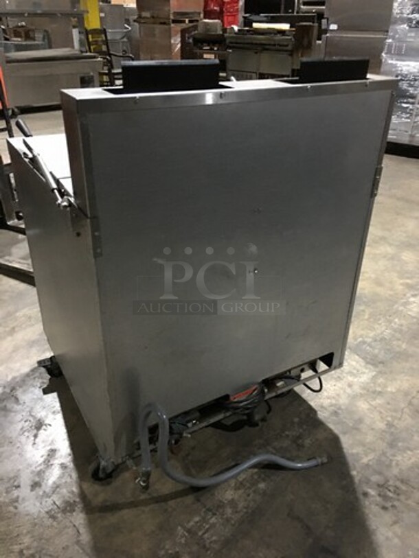 WOW! Pitco Dual Commercial Natural Gas Powered Pasta Cooker/Rethermalizer! With Metal Baskets! All Stainless Steel! Model SRTG Serial G09DC011971! On Commercial Casters! - Image 4 of 10