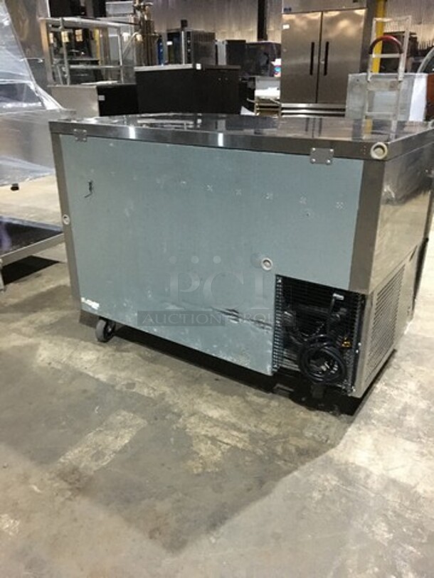 Turbo Air Commercial 2 Door Lowboy/Worktop Cooler! All Stainless Steel! Model JUR48 Serial JU4RA03021! 115V! On Casters! - Image 4 of 10