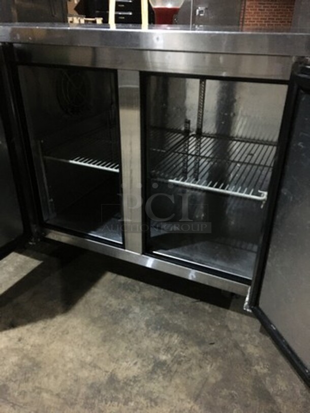 Turbo Air Commercial 2 Door Lowboy/Worktop Cooler! All Stainless Steel! Model JUR48 Serial JU4RA03021! 115V! On Casters! - Image 5 of 10