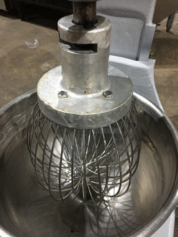 Hobart Commercial Floor Style 20 Quart Planetary Mixer! With Bowl! With Whip Attachment! Model A200 Serial 1296032! 115V 1Phase! - Image 6 of 11