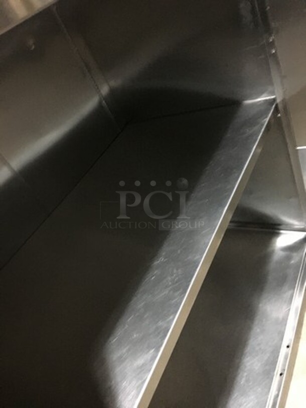 All Stainless Steel 2 Door Storage Cabinet! With 2 Shelves! - Image 5 of 6