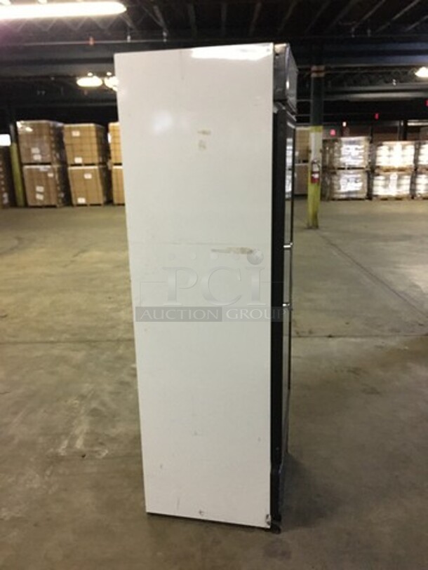 Master Bilt Commercial Single Door Reach In Refrigerator Merchandiser! With Poly Coated Racks! Model BGR14R Serial RA100398! 115V 1Phase! - Image 2 of 8