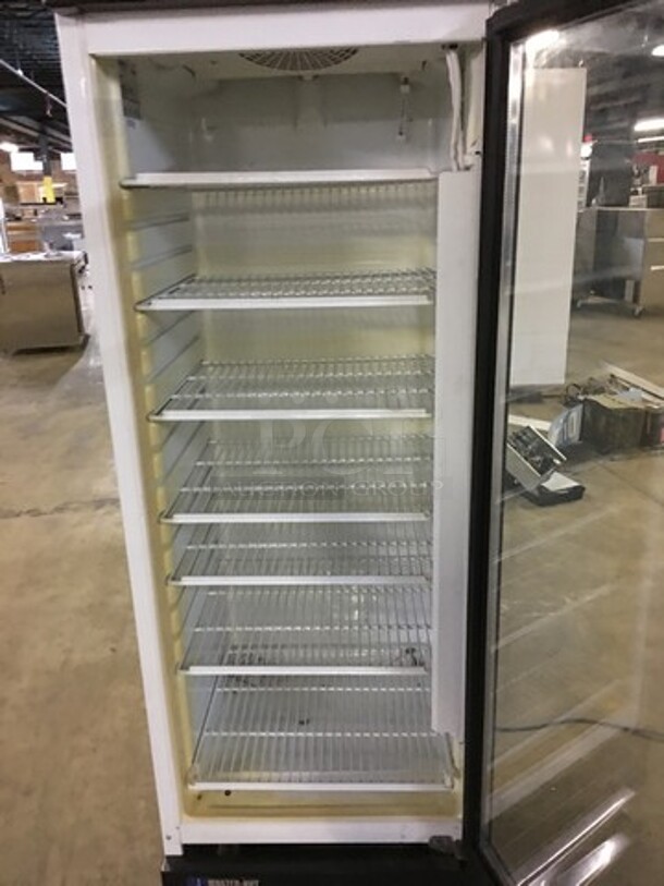 Master Bilt Commercial Single Door Reach In Refrigerator Merchandiser! With Poly Coated Racks! Model BGR14R Serial RA100398! 115V 1Phase! - Image 5 of 8