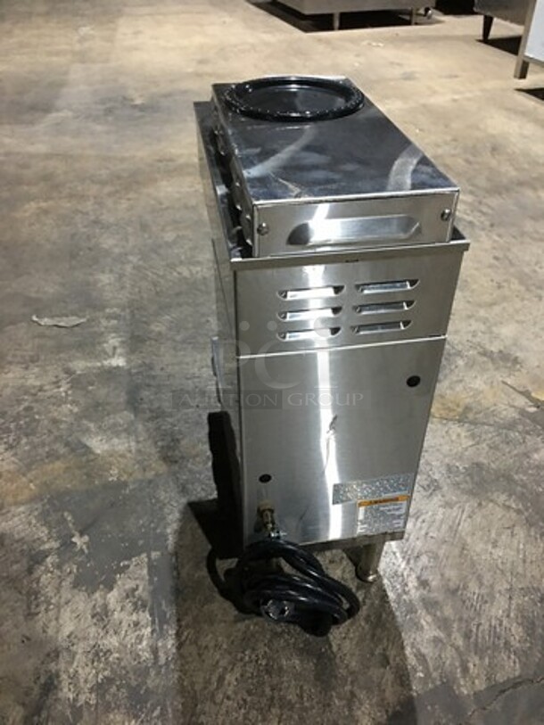 Bunn Commercial Countertop Coffee Brewing Machine! With 2 Coffee Pot Warming Stations! All Stainless Steel! Model AXIOM352 Serial AX00036303! 120/208/240V 1Phase! On Legs! - Image 3 of 9