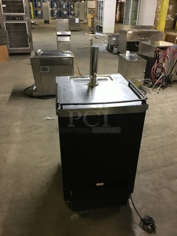 Beverage Air Commercial Refrigerated Single Tap Kegerator! With Beer Tower! With Underneath Storage Space! Model BM23 Serial 4400659! 115V 1Phase! - Image 3 of 9