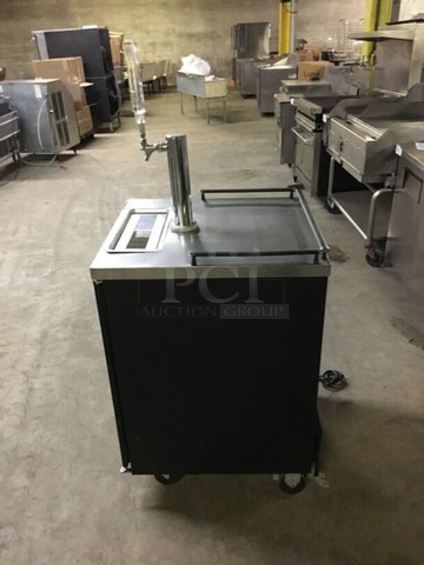 Beverage Air Commercial Refrigerated Single Tap Kegerator! With Beer Tower! With Underneath Storage Space! Model BM23 Serial 4400659! 115V 1Phase! - Image 4 of 9