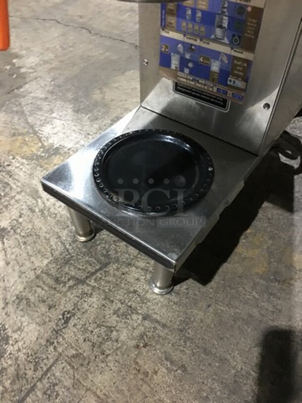 Bunn Commercial Countertop Coffee Brewing Machine! With 2 Coffee Pot Warming Stations! All Stainless Steel! Model AXIOM352 Serial AX00036303! 120/208/240V 1Phase! On Legs! - Image 6 of 9