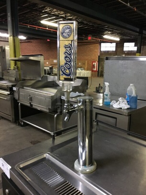 Beverage Air Commercial Refrigerated Single Tap Kegerator! With Beer Tower! With Underneath Storage Space! Model BM23 Serial 4400659! 115V 1Phase! - Image 5 of 9