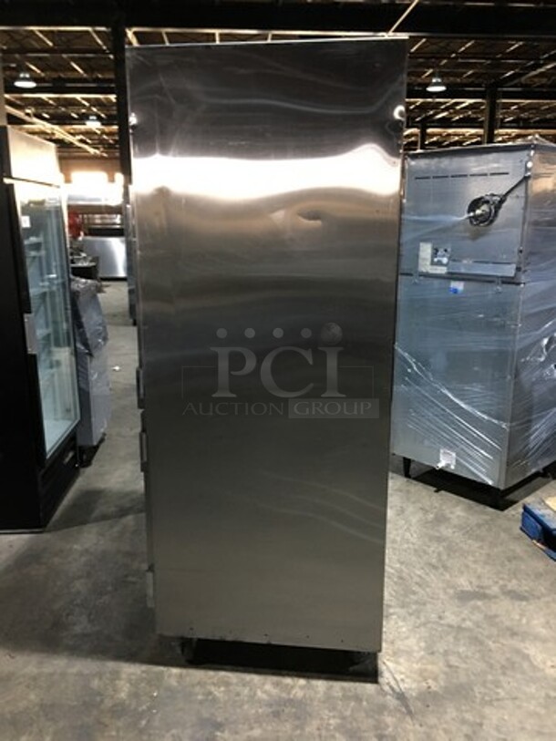 Traulsen Commercial Reach In Refrigerator! With 2 Half Doors! All Stainless Steel! Model RHT132WREHHS Serial 300660d96! 115V 1Phase! On Casters! - Image 2 of 10