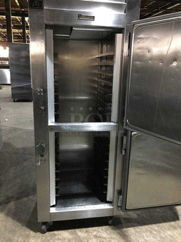 Traulsen Commercial Reach In Refrigerator! With 2 Half Doors! All Stainless Steel! Model RHT132WREHHS Serial 300660d96! 115V 1Phase! On Casters! - Image 5 of 10