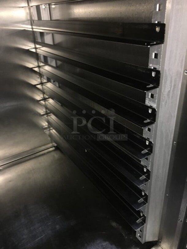 Traulsen Commercial Reach In Refrigerator! With 2 Half Doors! All Stainless Steel! Model RHT132WREHHS Serial 300660d96! 115V 1Phase! On Casters! - Image 6 of 10