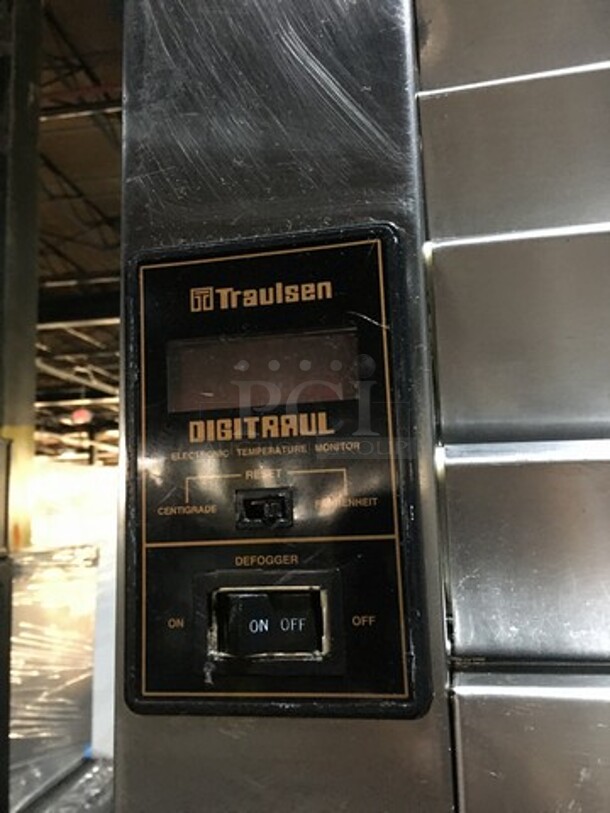 Traulsen Commercial Reach In Refrigerator! With 2 Half Doors! All Stainless Steel! Model RHT132WREHHS Serial 300660d96! 115V 1Phase! On Casters! - Image 9 of 10