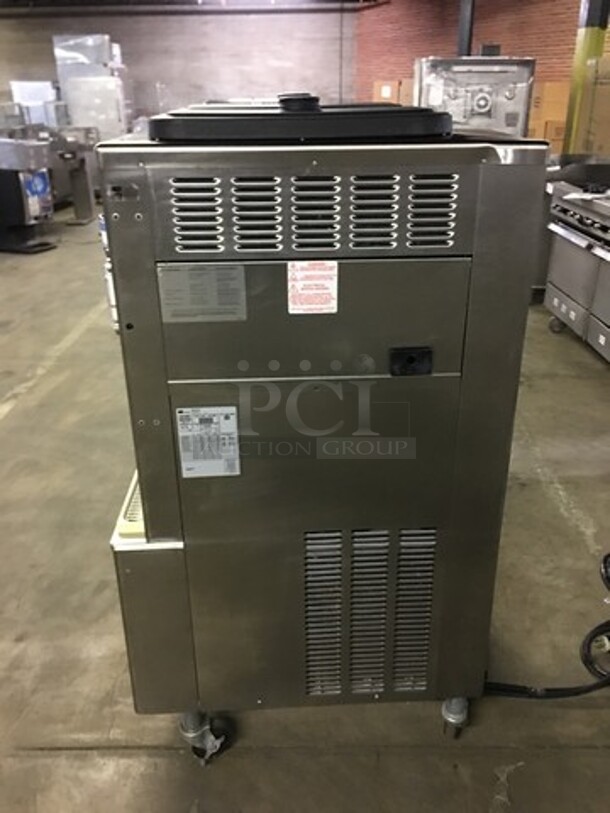 Taylor Commercial Floor Style 2 Flavor Frosty/Coolatta/Slushie Making Machine! With Milkshake Mixing Attachment! All Stainless Steel! Model 342D27 Serial K7107697! 208/230V 1Phase! On Commercial Casters! - Image 3 of 12