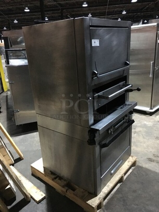 All Stainless Steel Upright Char Broiler! With Dual Oven! - Image 3 of 8