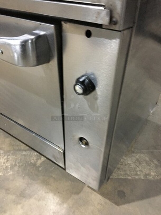 Beautiful! Vulcan Commercial Natural Gas Powered 10 Burner Stove! With 2 Ovens Underneath! With Backsplash& Overhead Salamander Shelf! All Stainless Steel! On Casters! - Image 12 of 12