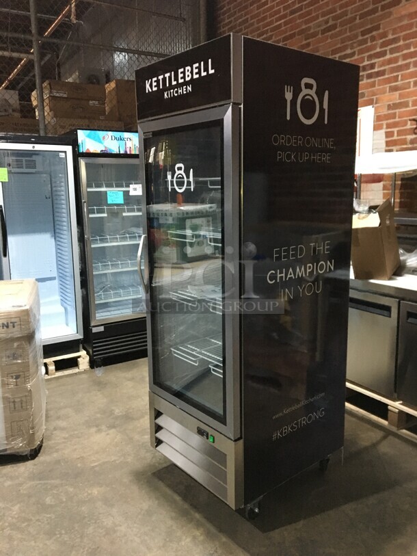 Brand New In The Box! Kool It One Glass Door Reach In Merchandiser Cooler! Model KB27RG! With LED Lights! On Commercial Casters! - Image 2 of 11