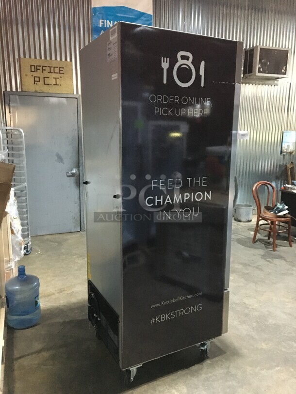 Brand New In The Box! Kool It One Glass Door Reach In Merchandiser Cooler! Model KB27RG! With LED Lights! On Commercial Casters! - Image 3 of 11