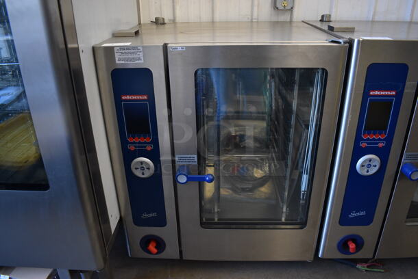 BRAND NEW! GORGEOUS! 2006 Eloma Model Genius 10-11 Stainless Steel Commercial Electric Powered Combi Steamer Convection Oven w/ Metal Pan Rack. 208 Volts, 3 Phase. 36.5x34x45 - Image 1 of 9