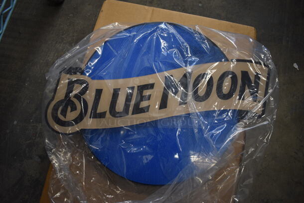 BRAND NEW IN BOX! Blue Moon Light Up Sign. 17x3x13