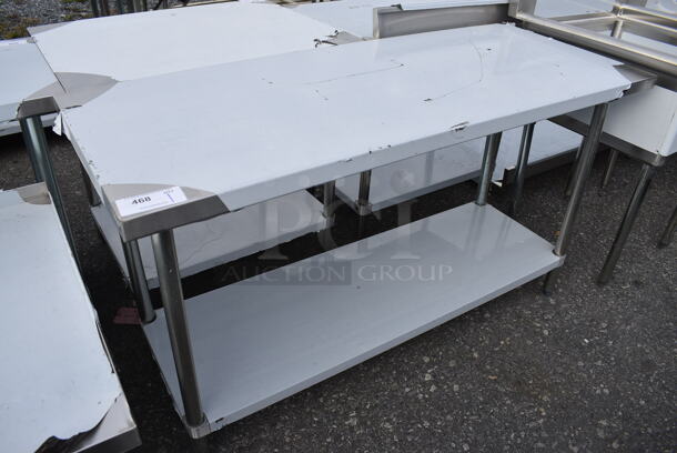 BRAND NEW SCRATCH AND DENT! Stainless Steel Commercial Table w/ Undershelf. 60x24x34