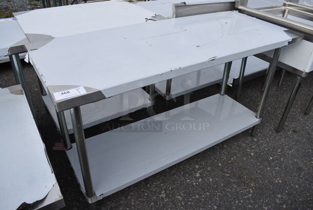 BRAND NEW SCRATCH AND DENT! Stainless Steel Commercial Table w/ Undershelf. 60x24x34 - Image 1 of 4