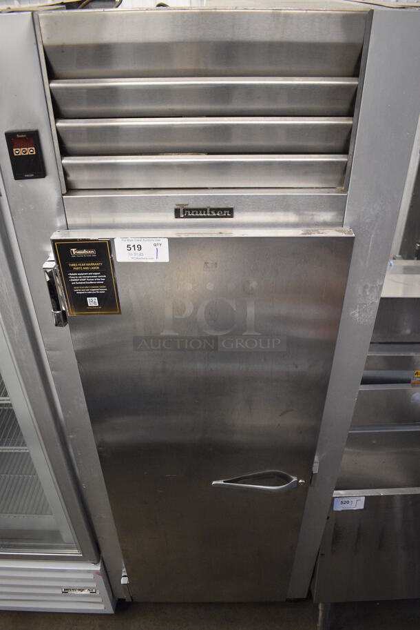 NICE! Traulsen Model G12011 ENERGY STAR Stainless Steel Commercial Single Door Reach In Freezer on Commercial Casters. 115 Volts, 1 Phase. 30x34x83. Tested and Powers On But Does Not Get Cold - Image 1 of 5