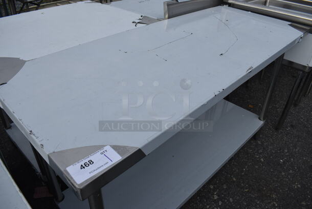 BRAND NEW SCRATCH AND DENT! Stainless Steel Commercial Table w/ Undershelf. 60x24x34 - Image 2 of 4