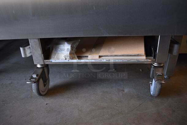 BRAND NEW! GORGEOUS! 2006 Eloma Model Genius 20-21 Stainless Steel Commercial Floor Style Electric Powered Combi Steamer Convection Oven w/ Metal Pan Rack on Commercial Casters. 208 Volts, 3 Phase. 51.5x45x76 - Image 7 of 8