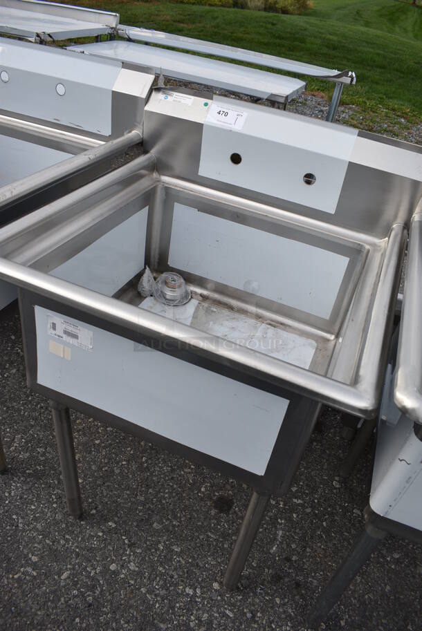 BRAND NEW SCRATCH AND DENT! Steelton Stainless Steel Commercial Single Bay Sink. 30x29x42 - Image 2 of 3