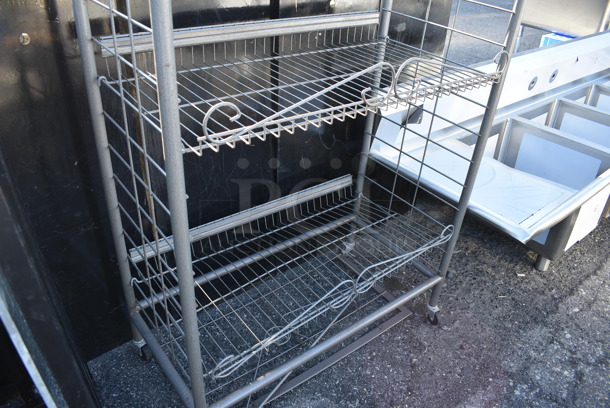 Metal 4 Tier Shelving Unit. 32x17x60 - Image 4 of 4
