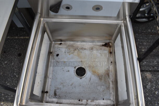 BRAND NEW SCRATCH AND DENT! Regency Stainless Steel Commercial Single Bay Sink. Does Not Come w/ Legs. 28x28x26 - Image 2 of 3