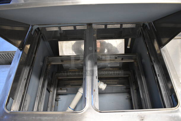 2017 Delfield Model D4432N-12M-A21 Stainless Steel Commercial Sandwich Salad Prep Table Bain Marie Mega Top w/ 2 Drawers on Commercial Casters. 115 Volts, 1 Phase. 32x32x45. Cannot Test - Unit Is Missing Power Cord - Image 4 of 6