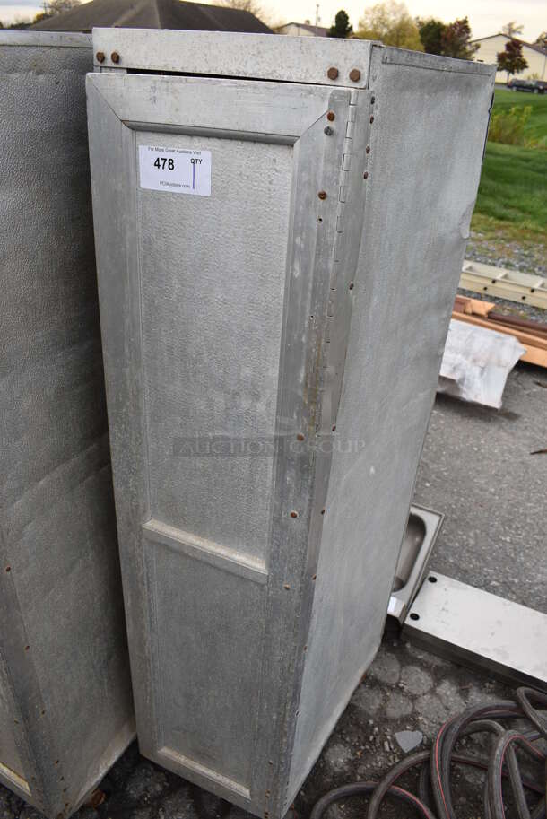 Metal Commercial Enclosed Pan Transport Rack on Commercial Casters. 15x24x60 - Image 2 of 3