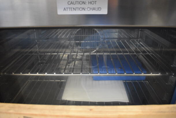 BRAND NEW IN CRATE! Lainox Model VE105X Stainless Steel Commercial Countertop Electric Powered Convection Oven w/ View Through Door, Metal Oven Racks and Thermostatic Controls. 208 Volts. 31.5x29x23 - Image 5 of 9