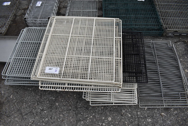 ALL ONE MONEY! Lot of Various Poly Racks! Includes 22x24