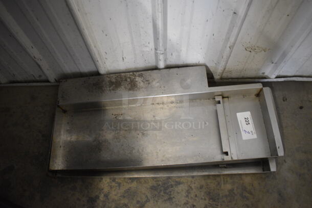 2 Stainless Steel Grease Trays. Includes 14x31x2.5. 2 Times Your Bid!