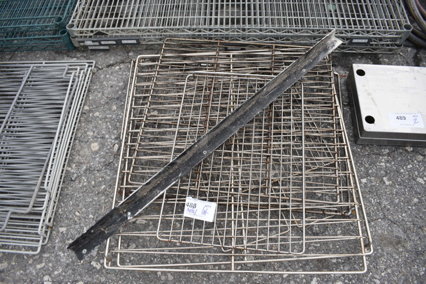 ALL ONE MONEY! Lot of Various Metal Racks and Pieces! Includes 26x28 - Image 1 of 3
