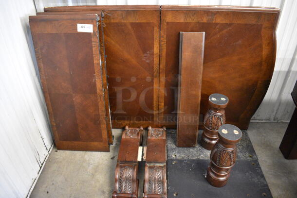 ALL ONE MONEY! Lot of Wooden Pieces To Table! Includes 68x35x3