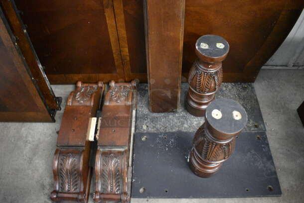 ALL ONE MONEY! Lot of Wooden Pieces To Table! Includes 68x35x3 - Image 2 of 5